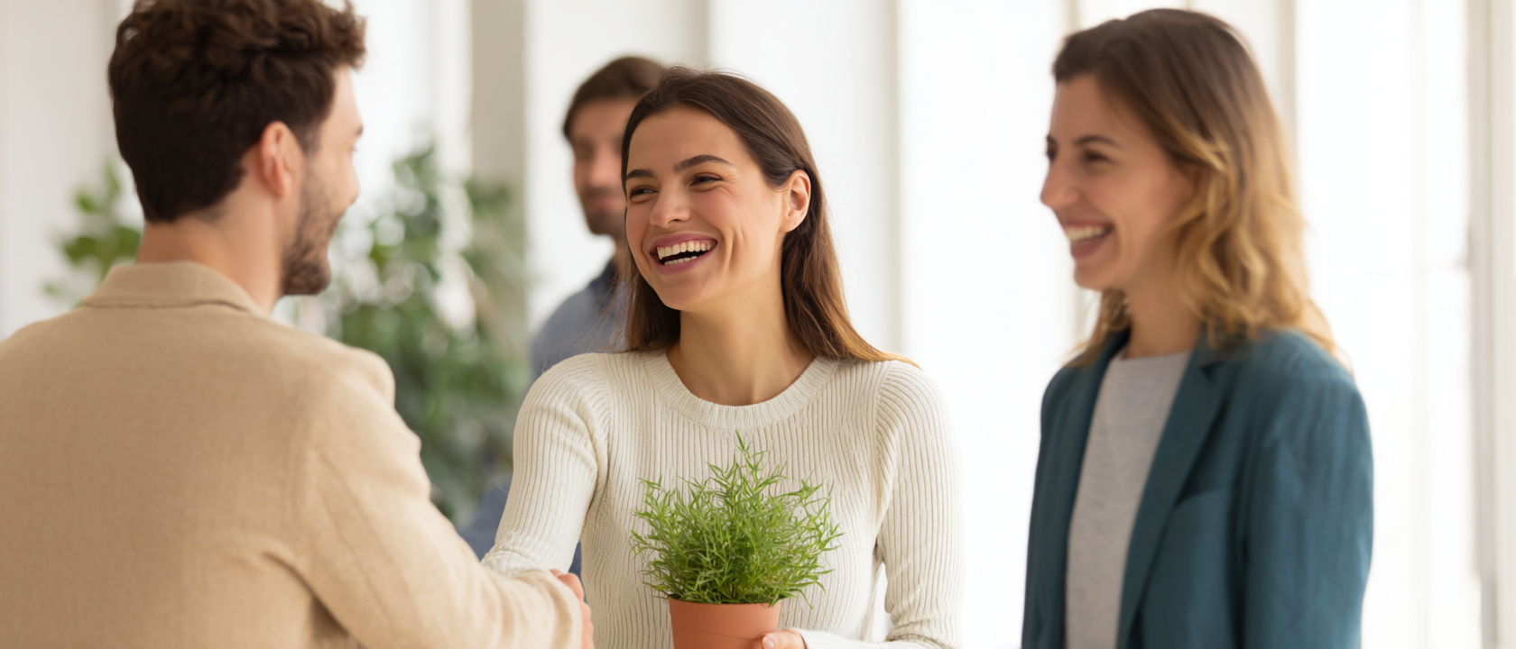 A new hire's warm first-day welcome